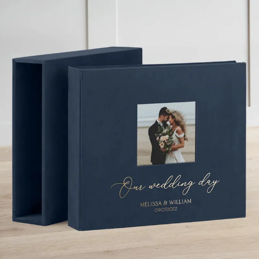 Picture of Velvet Slip In Photo Album with Photo Window for 120-1200 4x6 Photos, Design W115