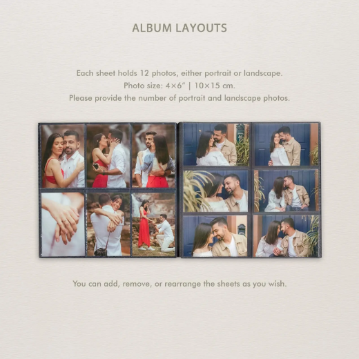 Picture of Linen Slip In Photo Album for 120-1200 4x6 Photos, Design W136