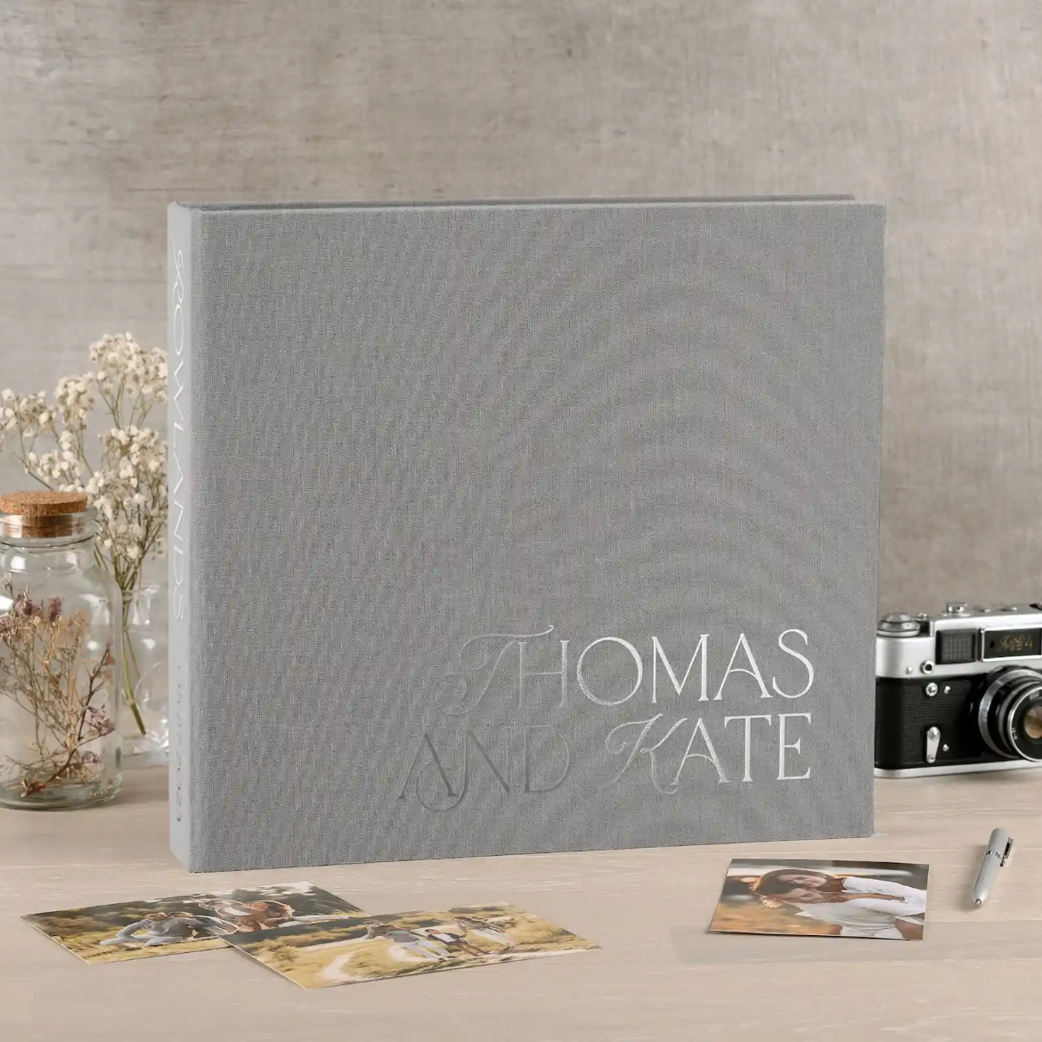 Picture of Linen Slip In Photo Album for 120-1200 4x6 Photos, Design W136