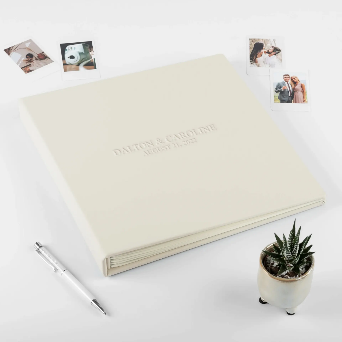 Picture of Leather Wedding Guest Book