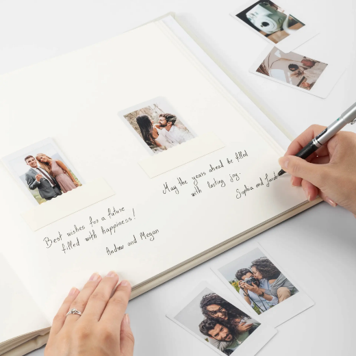 Picture of Leather Wedding Guest Book