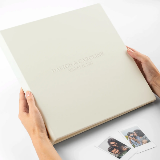 Picture of Leather Wedding Guest Book