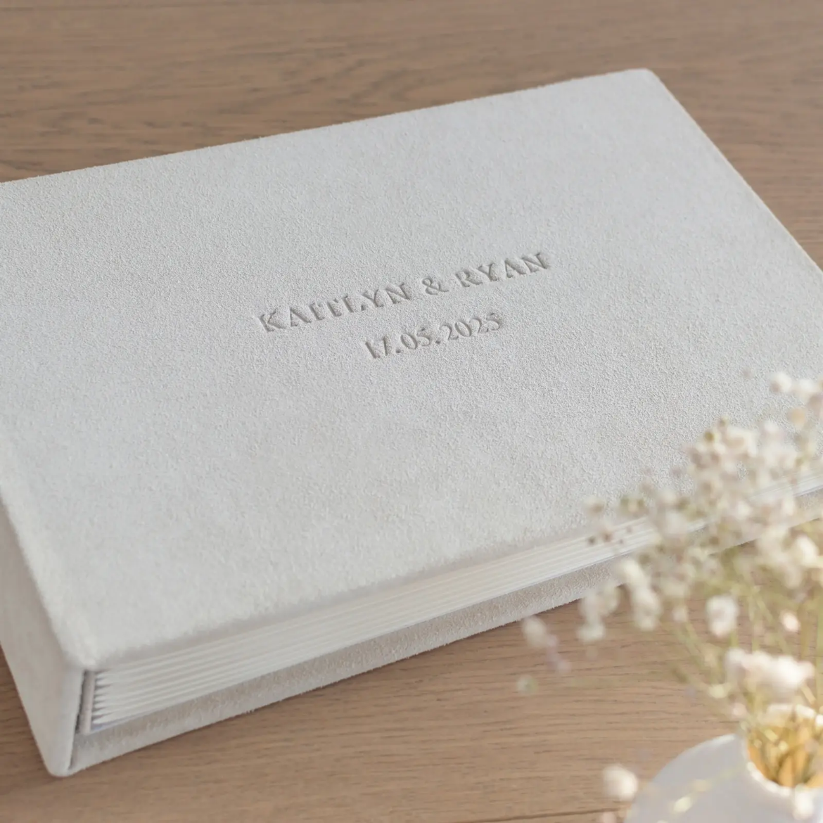 Picture of Suede Wedding Guest Book
