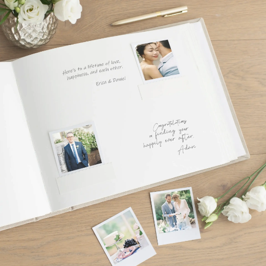 Picture of Suede Wedding Guest Book