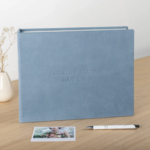 Picture of Suede Wedding Guest Book