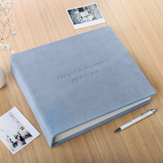 Picture of Suede Wedding Guest Book