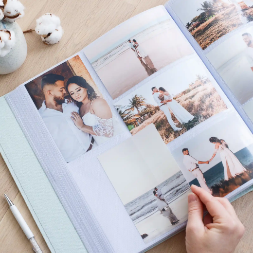 Picture of Linen Slip In Photo Album for 100-1000 4x6 Photos