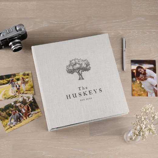 Picture of Linen Slip In Photo Album for 100-1000 4x6 Photos, Design M2