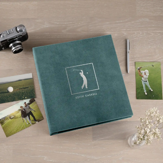 Picture of Velvet Slip In Photo Album for 100-1000 4x6 Photos, Golf Lover Book