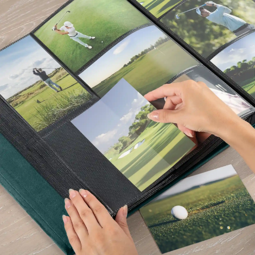 Picture of Velvet Slip In Photo Album for 100-1000 4x6 Photos, Golf Lover Book