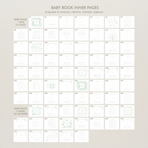 Picture of Linen Baby Photo Book, Design B82