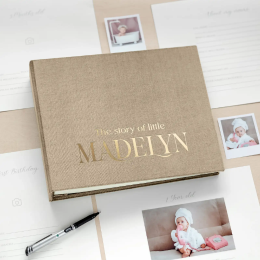 Picture of Linen Baby Photo Book, Design B82