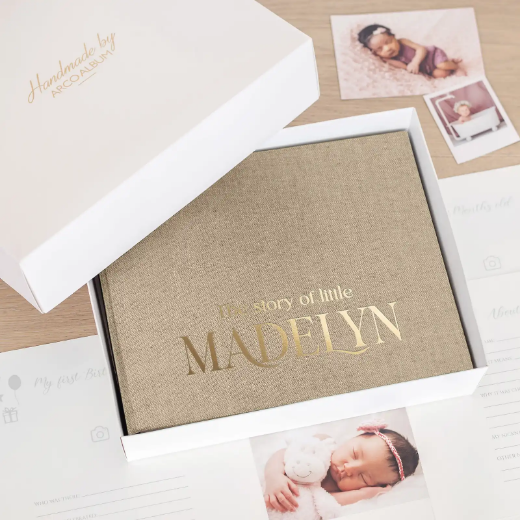 Picture of Linen Baby Photo Book, Design B82