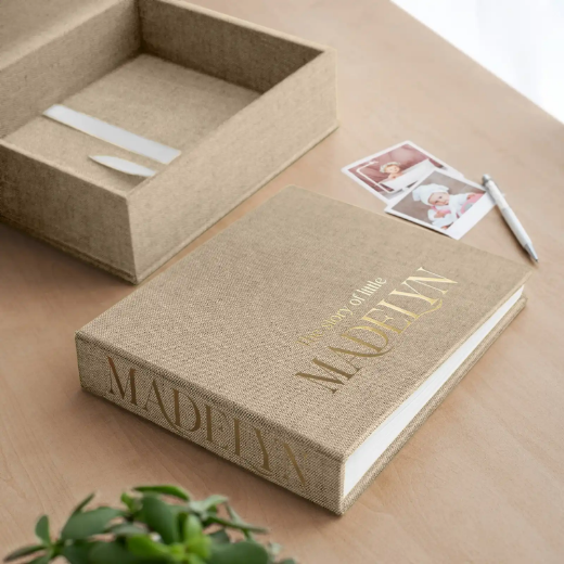 Picture of Linen Baby Photo Book, Design B82