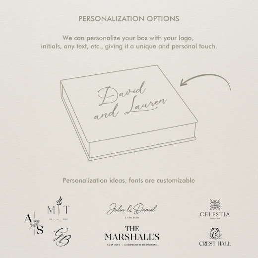 Picture of Linen Box + Wedding Advice Cards