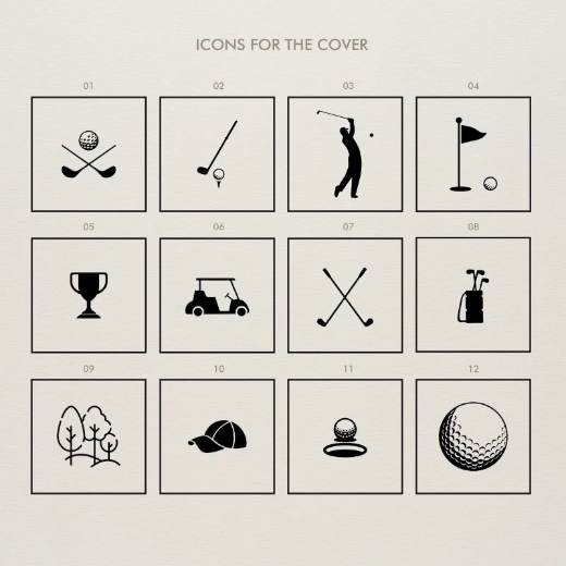 Picture of Velvet Golf Lover Slip In Photo Album for 300 4x6 Photos