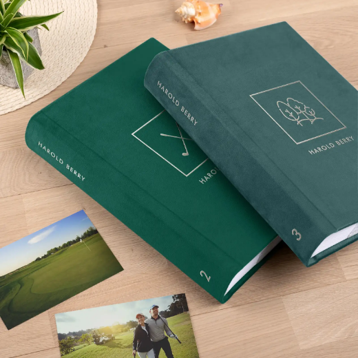 Picture of Velvet Golf Lover Slip In Photo Album for 300 4x6 Photos