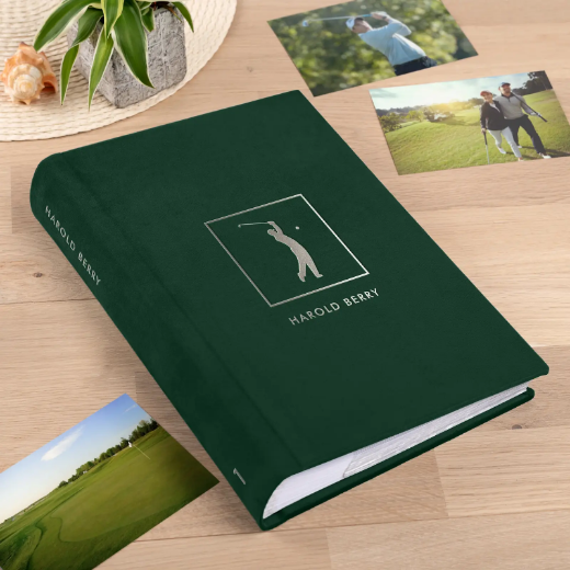 Picture of Velvet Golf Lover Slip In Photo Album for 300 4x6 Photos