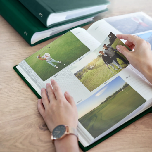 Picture of Velvet Golf Lover Slip In Photo Album for 300 4x6 Photos