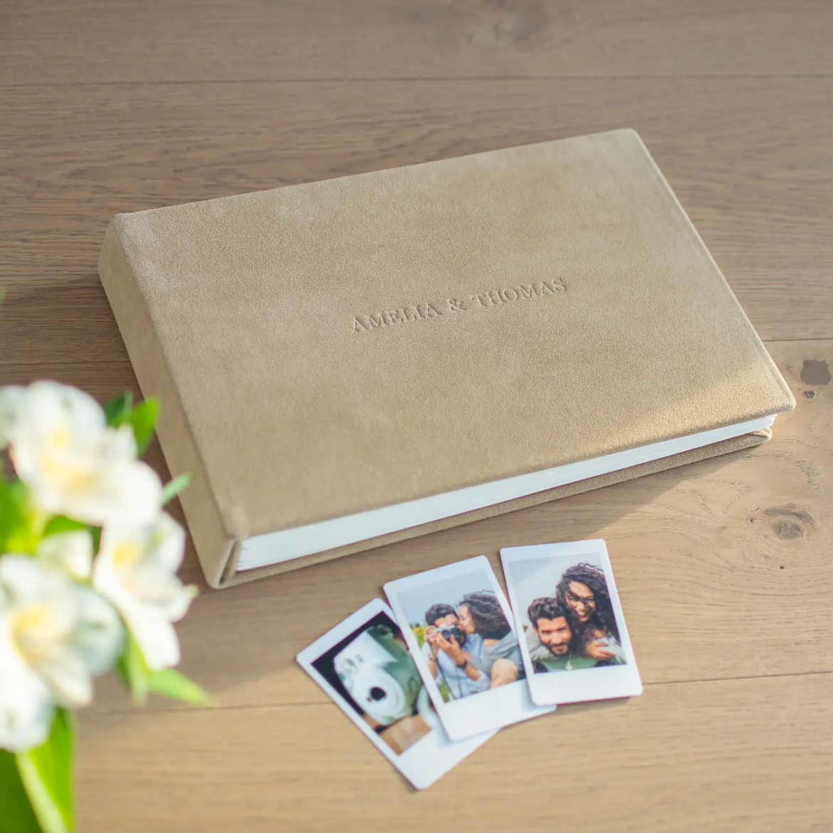 Picture of Suede Wedding Guest Book