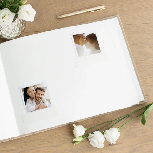 Picture of Suede Wedding Guest Book