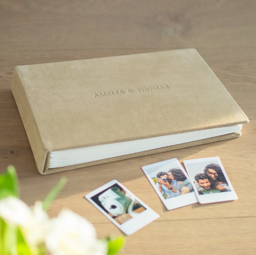 Picture of Suede Wedding Guest Book