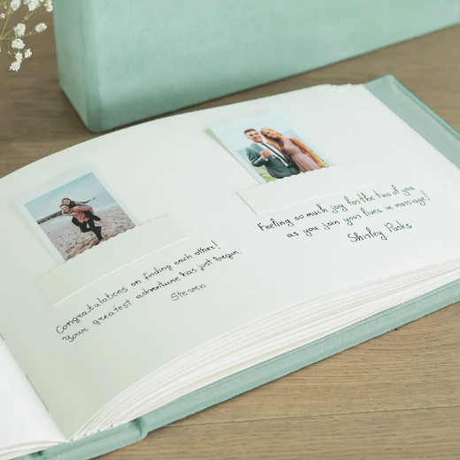Picture of Suede Wedding Guest Book