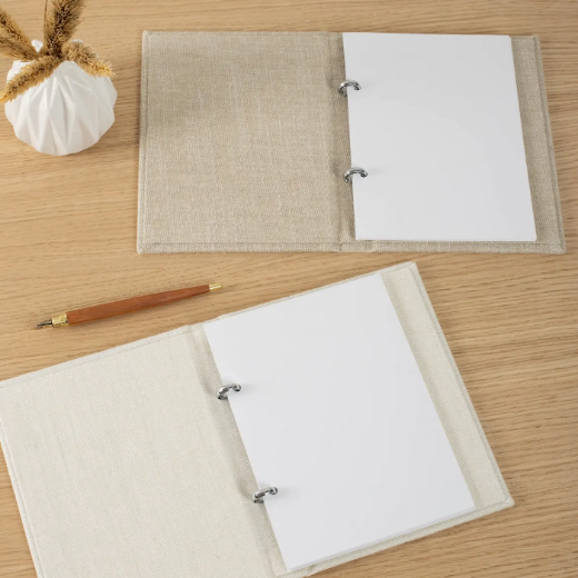 Picture of Set of 2 Linen Vow Books