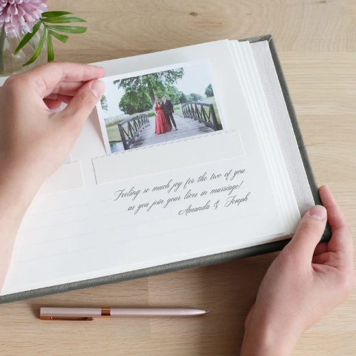 Picture of Suede Wedding Guest Book