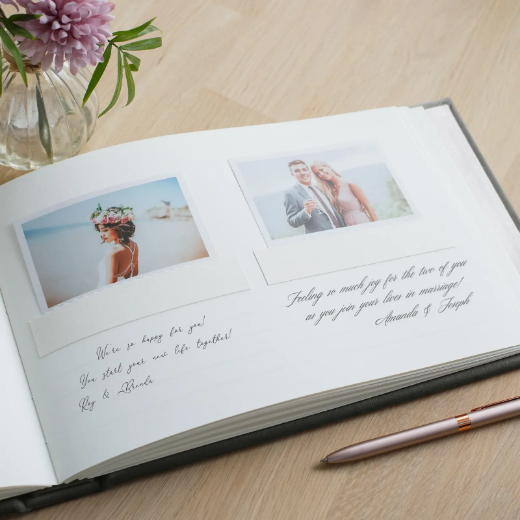 Picture of Suede Wedding Guest Book