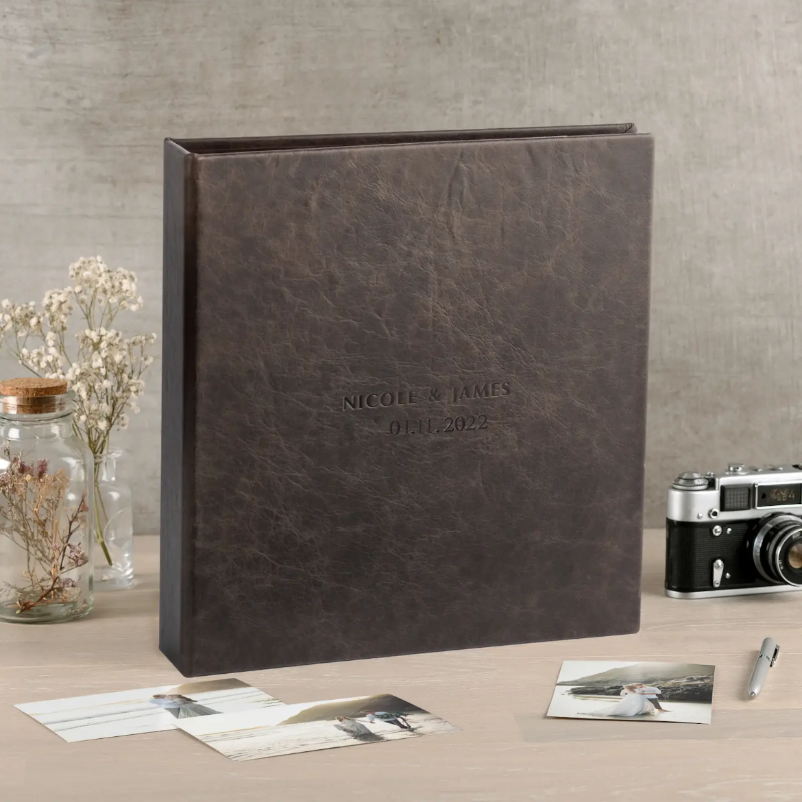 Picture of Leather Slip In Photo Album for 100-1000 4x6 Photos