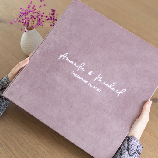 Picture of Velvet Self Adhesive Photo Album, Purple Lilac