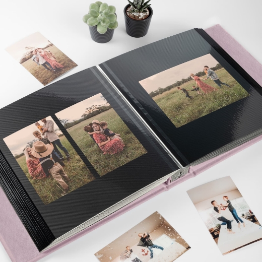 Picture of Velvet Self Adhesive Photo Album, Purple Lilac
