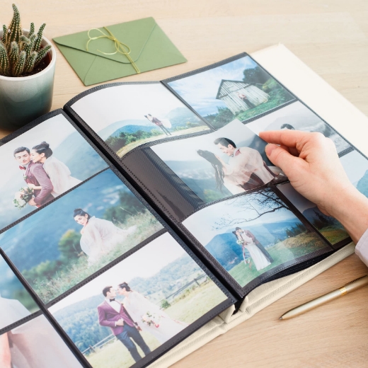 Picture of Leather Slip In Photo Album for 120-1200 4x6 Photos