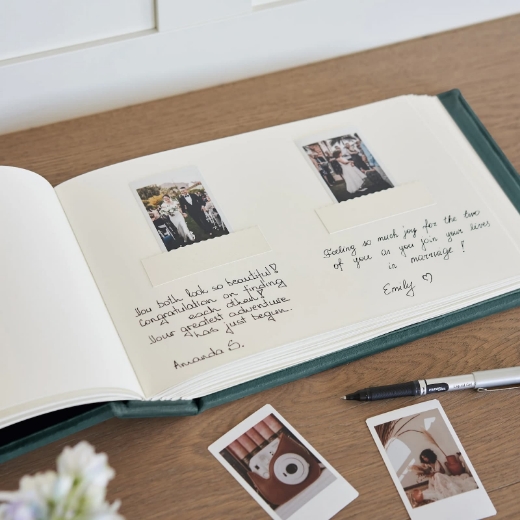 Picture of Velvet Wedding Guest Book