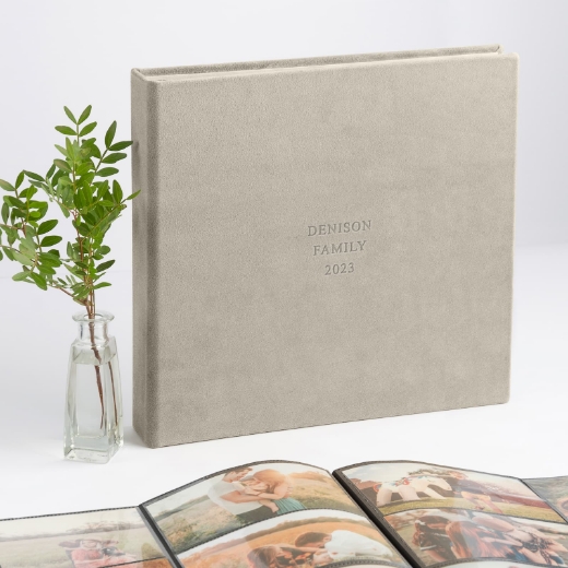 Picture of Suede Slip In Photo Album for 120-1200 4x6 Photos