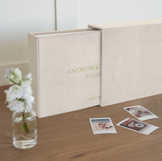 Picture of Velvet Wedding Guest Book