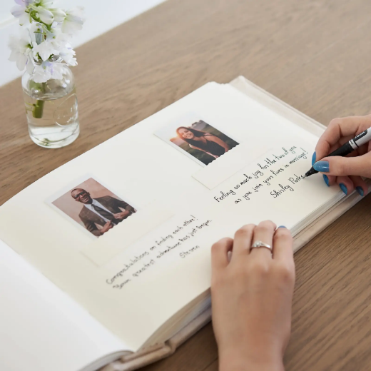 Picture of Velvet Wedding Guest Book