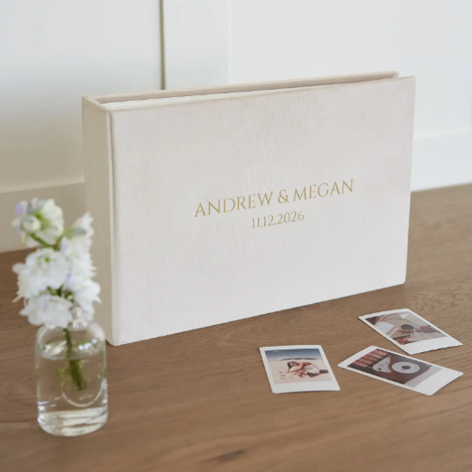 Picture of Velvet Wedding Guest Book