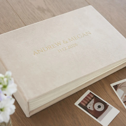 Picture of Velvet Wedding Guest Book