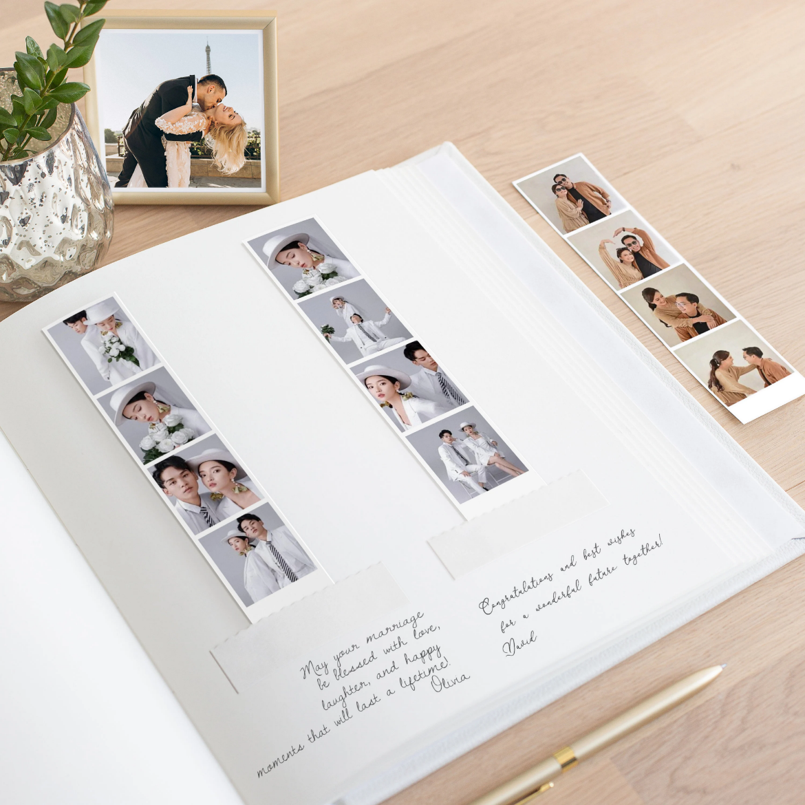 Picture of Velvet Wedding Guest Book