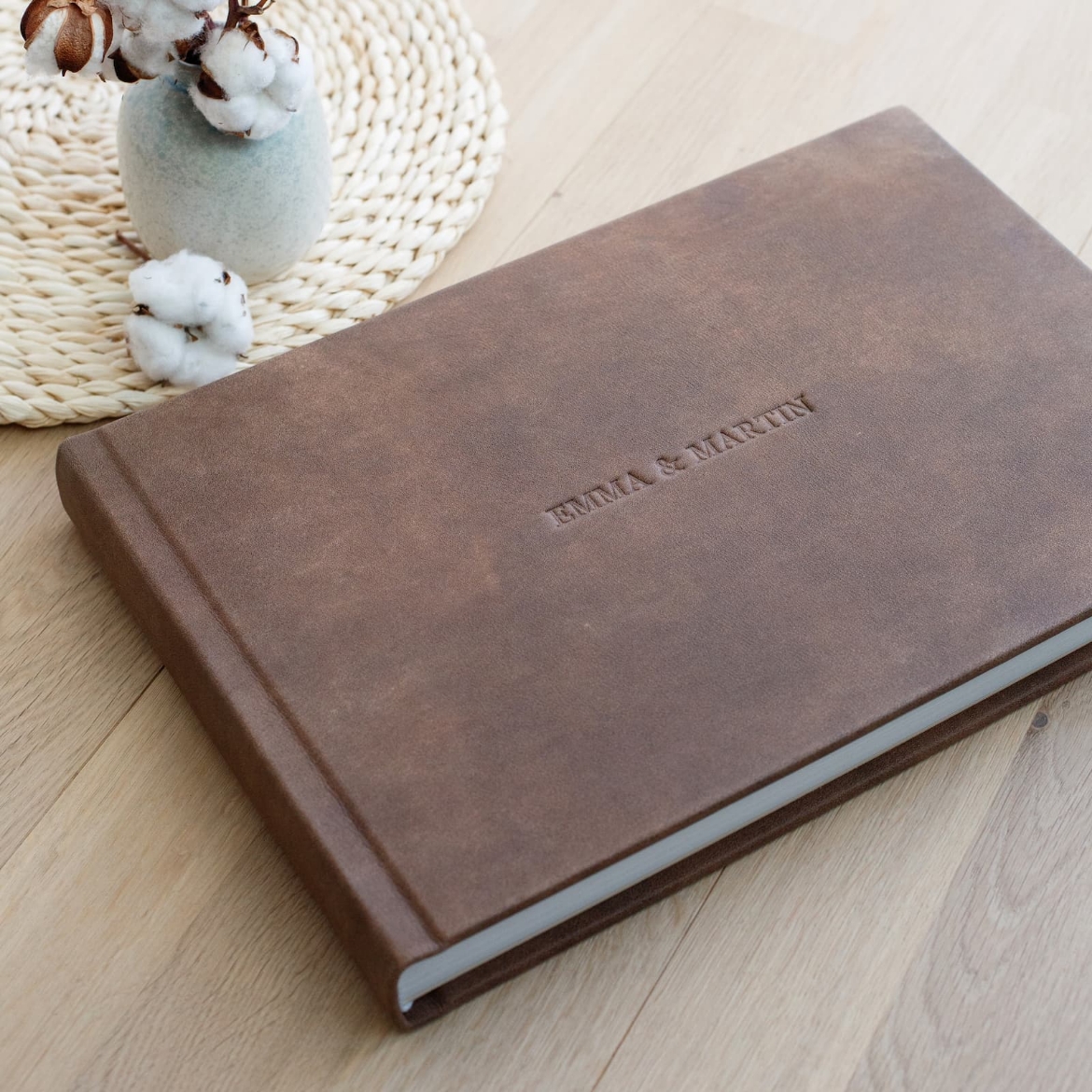 Picture of Leather Lay Flat Photo Album