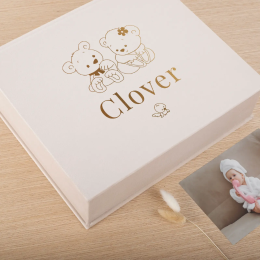 Picture of Velvet Baby Keepsake Box