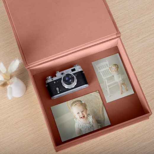 Picture of Velvet Baby Keepsake Box, Photo Window