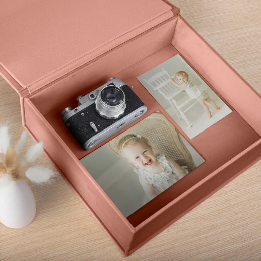 Picture of Velvet Baby Keepsake Box, Photo Window