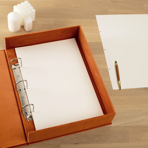 Picture of Velvet Ring Binder Box