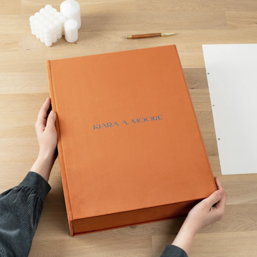 Picture of Velvet Ring Binder Box