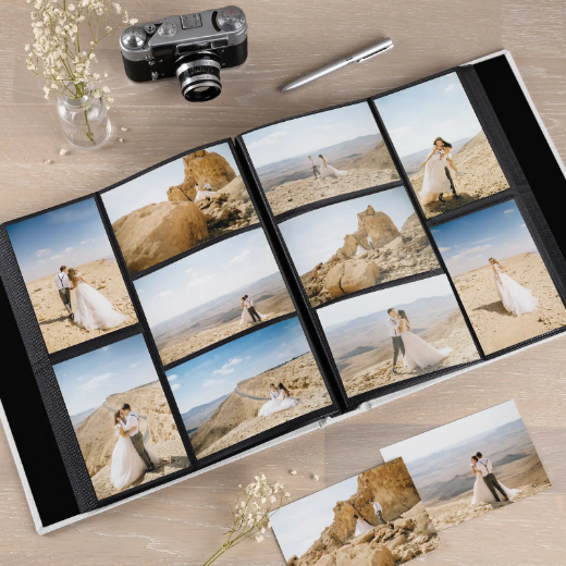 Picture of Eco Leather Slip In Photo Album with Photo Window for 100-1000 4x6 Photos