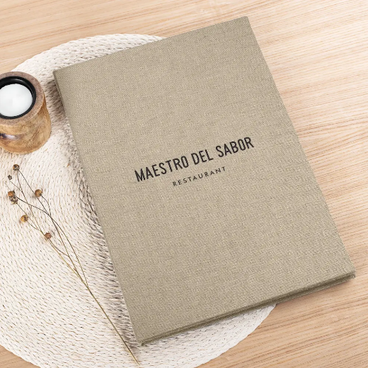 Picture of Linen Menu Book
