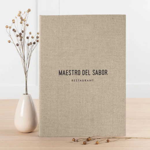 Picture of Linen Menu Book